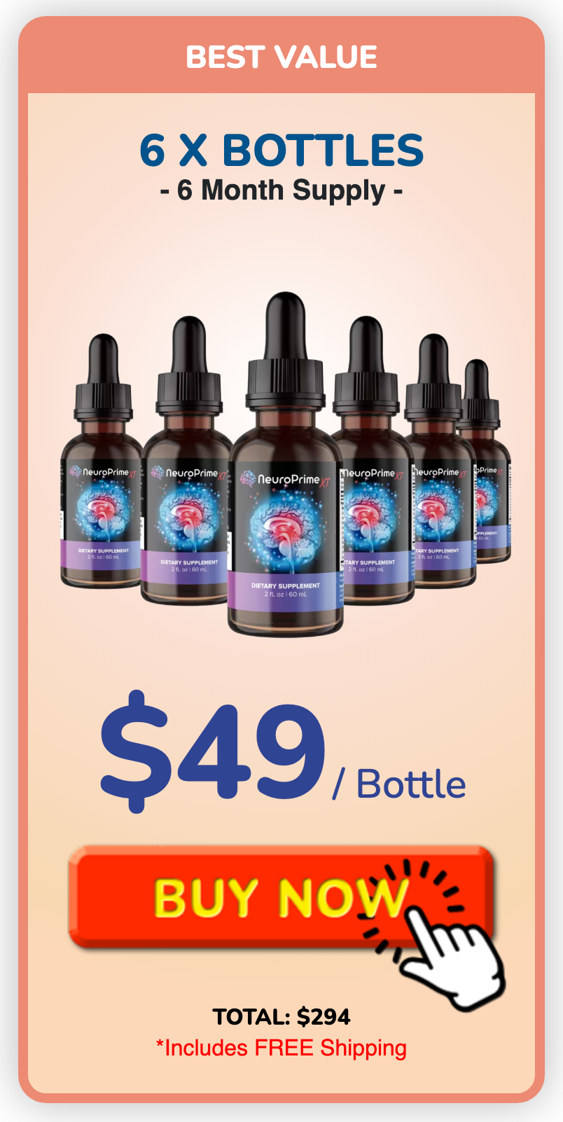 Neuroprime 180 day supply